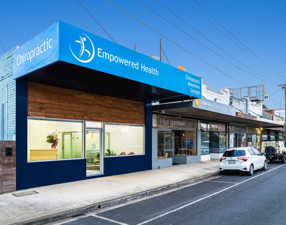 Empowered Health Chiropractic clinic street view in Drumcondra Geelong Victoria 3215