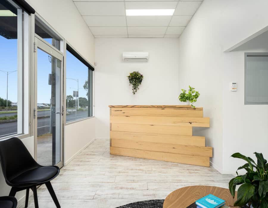 empowered health chiropractic clinic reception area